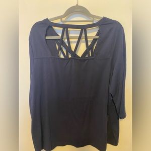 NWOT Cute navy blue summer top